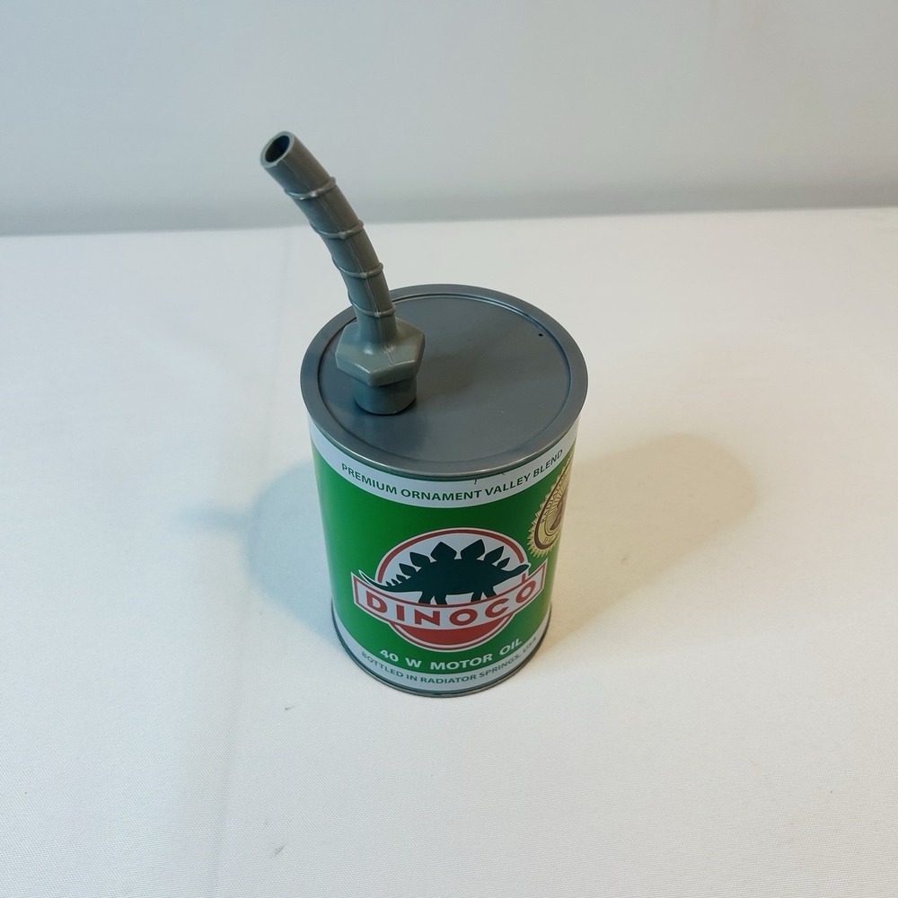 Cars Dinoco Motor Oil Can Sipper Drink Cup Green Disney Parks Nice - Picture 6 of 11